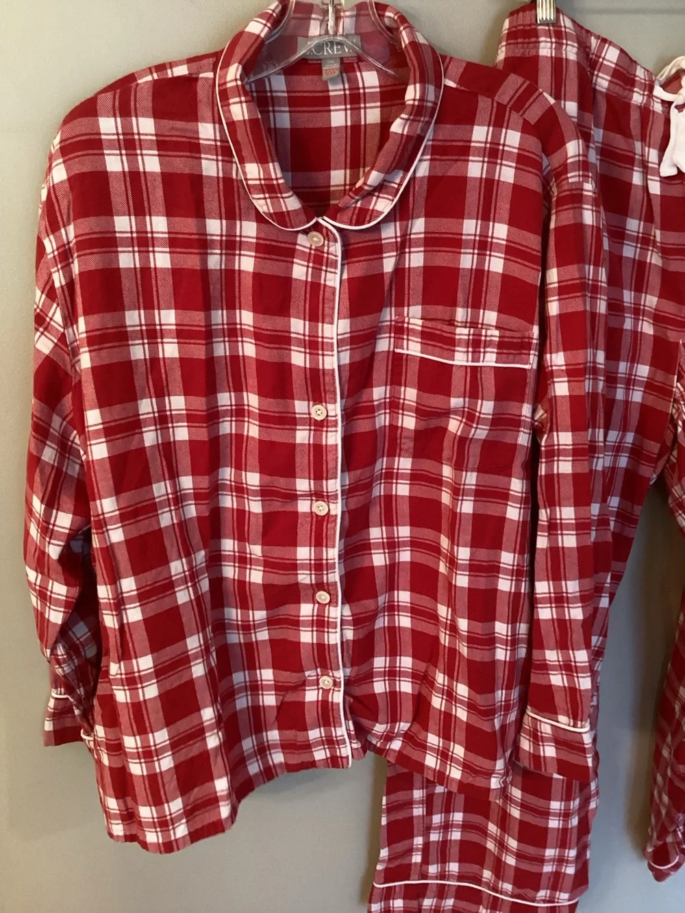 J. CREW SZ XXL COTTON FLANNEL PLAID PAJAMA PANTS SET